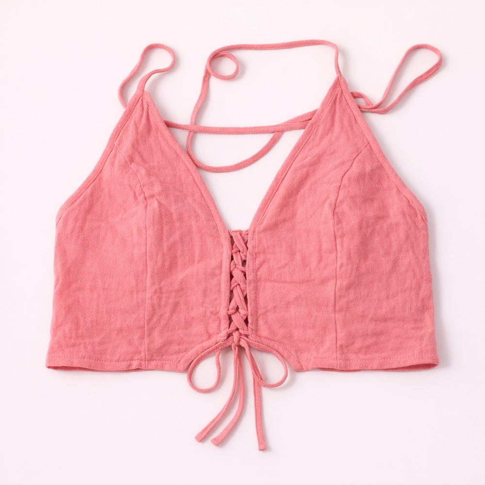 [BOGO] NWT L.A.‎ Hearts Pink Tie-Up Top